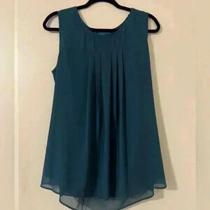 Elegant Teal Sleeveless Top